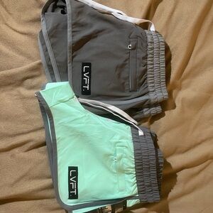 Women’s Gray and Mint Shorts